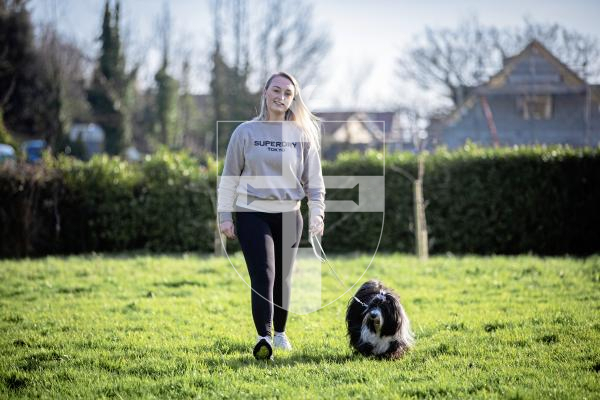 Picture by Peter Frankland. 28-01-24 Guernsey Kennel Club Crufts qualifiers. Paige Le Moignan is the Guernsey Kennel Club's Vice President. With Mika, Tibetan Terrier.