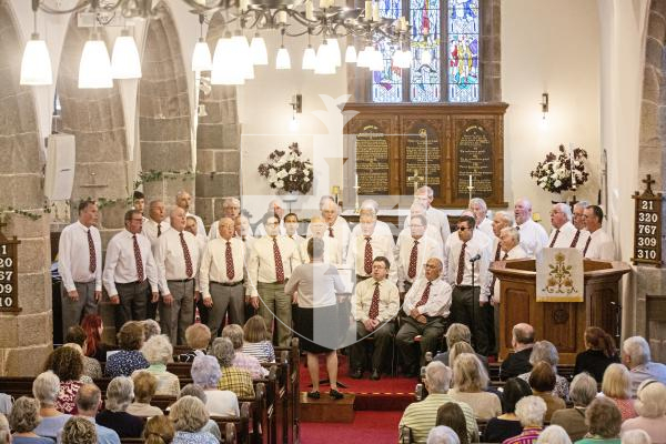Picture by Sophie Rabey.  25-05-24.  Guernsey Welsh Male Voice Choir in concert at St Saviours Church.