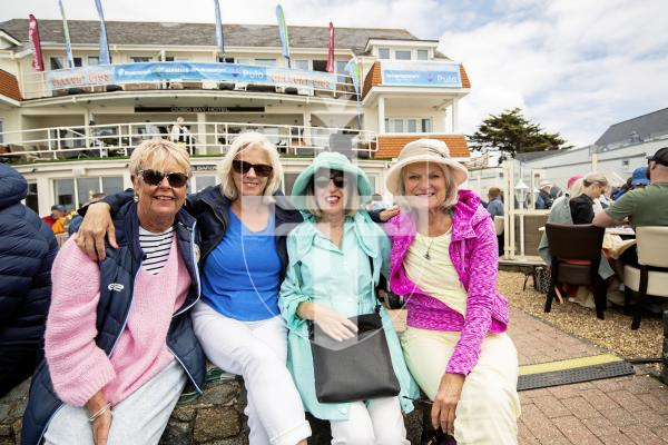 Picture by Sophie Rabey.  27-05-24.  Cobo Balcony Gig - ABBA Tribute.
L-R Sue Duport, Sue Margetts, Sandy Lucas and Sue McCallan.