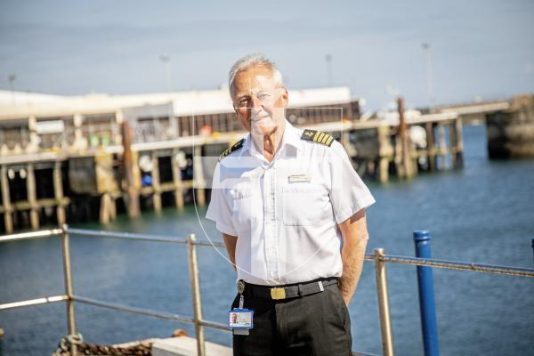Picture by Sophie Rabey.  30-05-24.  Guernsey Harbour Master Capt. David Barker for retirement interview.