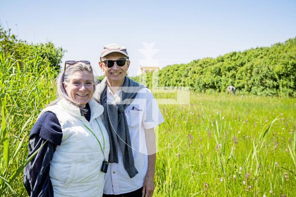 Pictured by Connor Rabey. 01/06/2024.
La Societe Orchid walk around the fields at Les Vicheries in St Peter’s.
Taking part in the Orchid walk. L-R Sarah and Paul Meader.