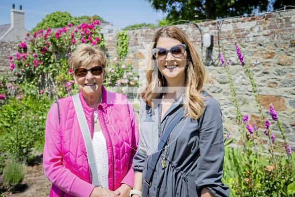 Pictured by Connor Rabey. 01/06/2024. 
St Peters Hidden Gardens, hosted by the Parish Church and supported by Rocq Capital.
Visitors enjoying looking around the gardens. L-R Moira Ephgrave and Sarah Kelly.
