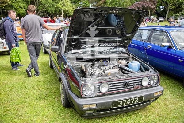 Picture by Connor Rabey.  16-06-24.  Guernsey Classic Car Show at Saumarez Park.
VW Golf Mk2