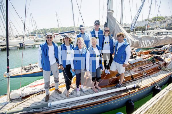 Picture by Sophie Rabey.  20-06-24.  Spirit Yachts Regatta has been on in Guernsey this week.
DIDO boat crew.
