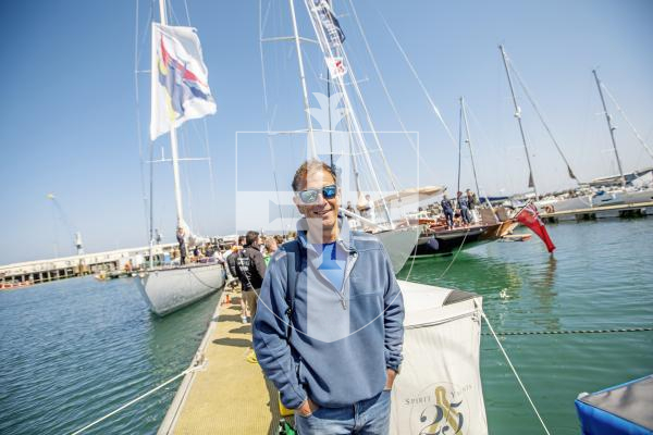 Picture by Sophie Rabey.  20-06-24.  Spirit Yachts Regatta has been on in Guernsey this week.
Race Officer, Peter Saxton.