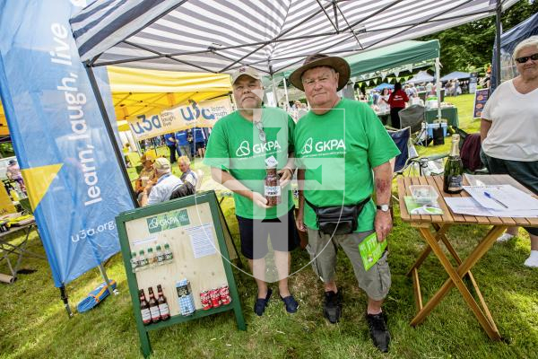 Picture by Sophie Rabey.  23-06-24.  Charities Fete at Government House.  There were lots of stands and activities happening throughout the afternoon.
GKPA (Guernsey Kidney Patients Association) - L-R Jason Cook and Dave Smith.