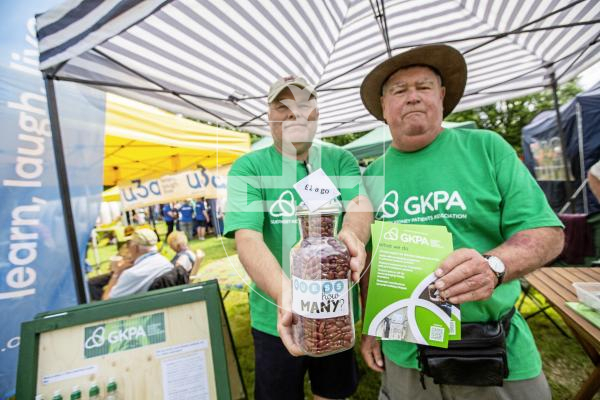 Picture by Sophie Rabey.  23-06-24.  Charities Fete at Government House.  There were lots of stands and activities happening throughout the afternoon.
GKPA (Guernsey Kidney Patients Association) - L-R Jason Cook and Dave Smith.