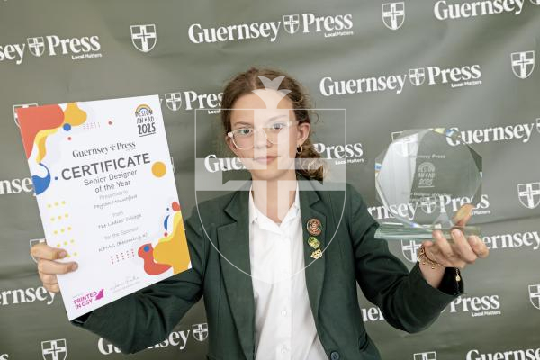 Picture by Peter Frankland. 18-06-25.   Design An Ad at St Pierre Park - Seniors.
Designer Of The Year - Peyton Mountford, The Ladies’ College