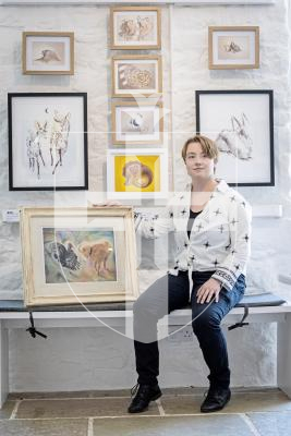 Picture by Peter Frankland. 30-06-25 Art exhibition at Art in the Park at Saumarez Park. Louis De La Mare