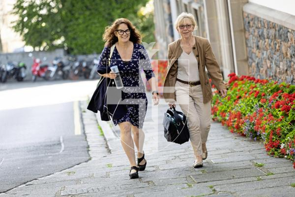 Picture by Peter Frankland. 01-07-25 First meeting of the new States at The Royal Court. For election of president of P&R. Sarah Hansmann Roxel and Yvonne Burford.