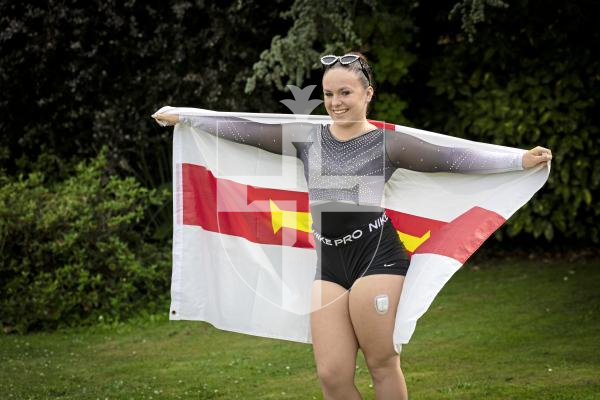 Picture by Peter Frankland. 01-07-25 Gymnast Mya Vaudin has been nominated for a Pride of Guernsey award for Young Achiever.