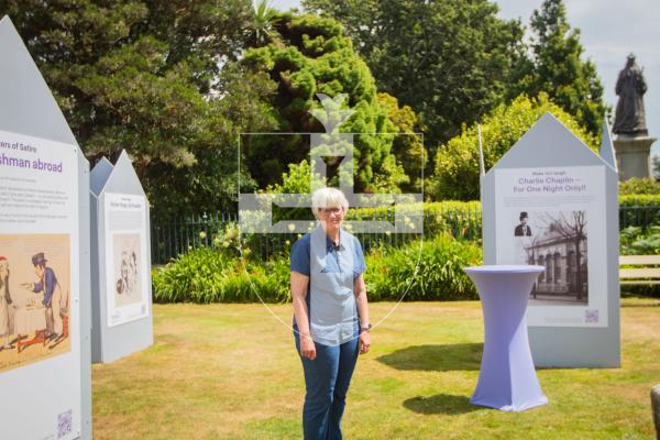 Pictures by Erin Vaudin. 02.07.2025. Sue Laker showing the Priaulx Library's new garden exhibition.