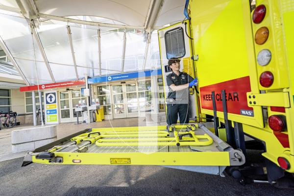 Picture by Peter Frankland. 07-07-25 The Guernsey Press have been invited on a shift with the Ambulance and Rescue Service to observe what they do. For World Paramedic Day feature. Trainee Emergency Medical Technician Mimi Le Flocq.