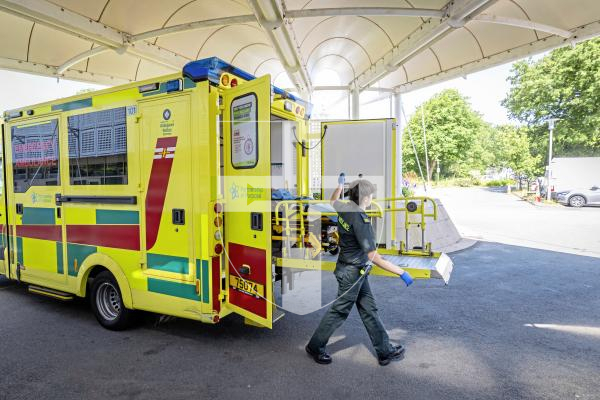Picture by Peter Frankland. 07-07-25 The Guernsey Press have been invited on a shift with the Ambulance and Rescue Service to observe what they do. For World Paramedic Day feature. Trainee Emergency Medical Technician Mimi Le Flocq.