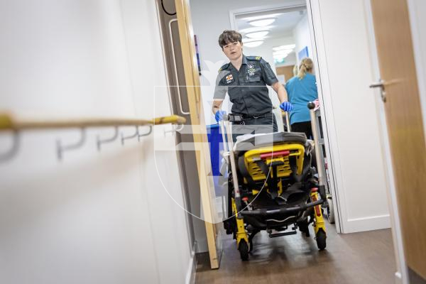 Picture by Peter Frankland. 07-07-25 The Guernsey Press have been invited on a shift with the Ambulance and Rescue Service to observe what they do. For World Paramedic Day feature. Trainee Emergency Medical Technician Mimi Le Flocq.