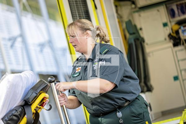 Picture by Peter Frankland. 07-07-25 The Guernsey Press have been invited on a shift with the Ambulance and Rescue Service to observe what they do. For World Paramedic Day feature. Paramedic Emily Baudains.