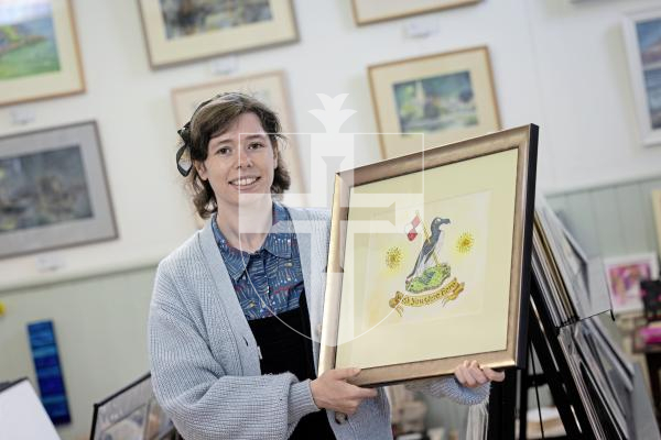 Picture by Peter Frankland. 07-07-25 Guernsey Art Network exhibition at Sula Gallery. Nora Alder