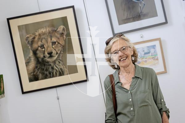 Picture by Peter Frankland. 07-07-25 Guernsey Art Network exhibition at Sula Gallery. Joan Beuche