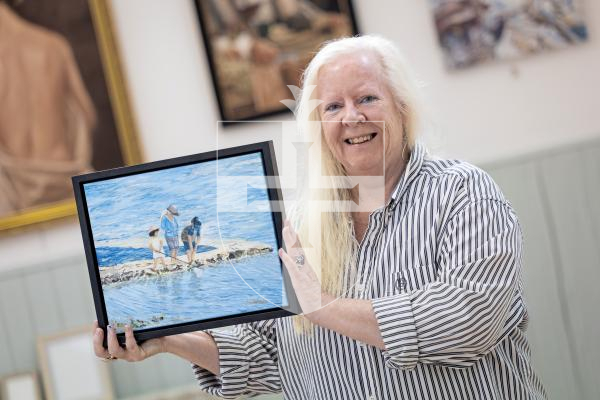 Picture by Peter Frankland. 07-07-25 Guernsey Art Network exhibition at Sula Gallery. Ariana Heartsong