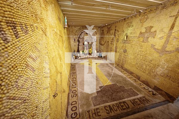 Picture by Peter Frankland. 03-07-25 Shell Shrine at Fort Hommet for En-Voyage magazine.