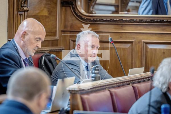 Picture by Peter Frankland. 15-07-25 Inside the States of Guernsey assembly. Generic interior pictures of the States Chamber. Royal Court. Liam McKenna