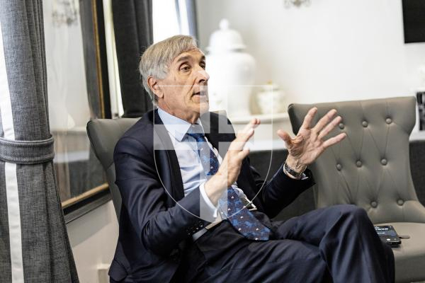 Picture by Sophie Rabey.  10-09-25.  Interview with Sir John Redwood at Duke of Richmond Hotel.