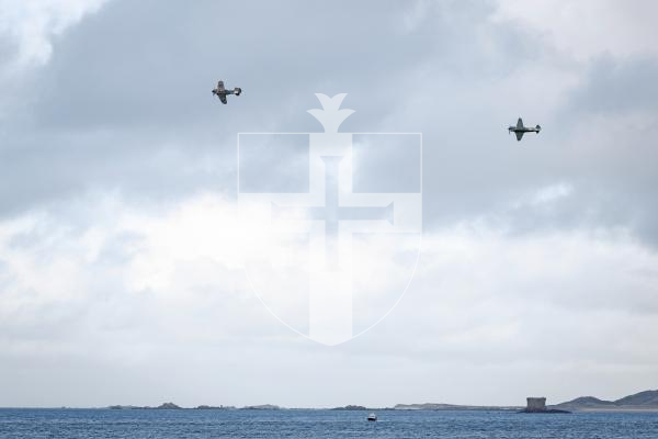 Picture by Sophie Rabey.  10-09-25.  Guernsey Battle of Britain Air Display 2025.
Yak-3 & Boomerang.