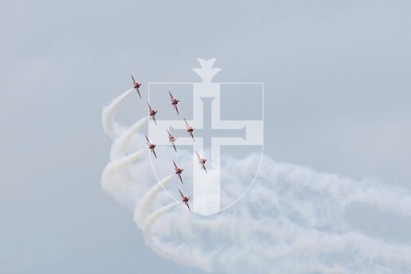 Picture by Sophie Rabey.  10-09-25.  Guernsey Battle of Britain Air Display 2025.
RAF Red Arrows.