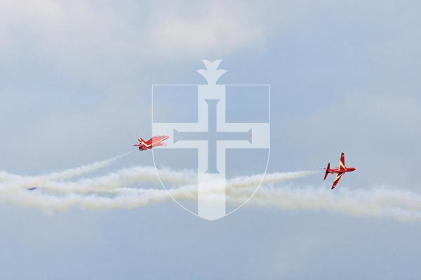 Picture by Sophie Rabey.  10-09-25.  Guernsey Battle of Britain Air Display 2025.
RAF Red Arrows.
