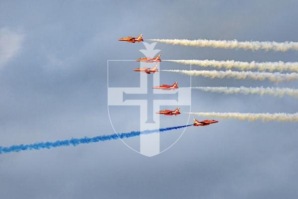 Picture by Peter Frankland. 09-09-25  Battle of Britain Air Display 2025. Air show. Red Arrows