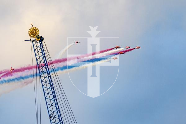 Picture by Peter Frankland. 09-09-25  Battle of Britain Air Display 2025. Air show. Red Arrows