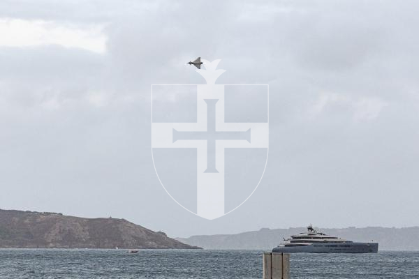 Picture by Sophie Rabey.  10-09-25.  Guernsey Battle of Britain Air Display 2025.
RAF Typhoon