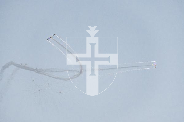 Picture by Sophie Rabey.  10-09-25.  Guernsey Battle of Britain Air Display 2025.
Airborne Pyrotechnics.