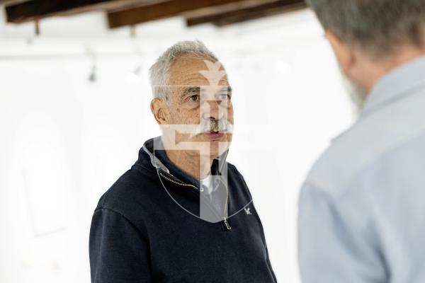 Picture by Sophie Rabey.  11-09-25. ' Squaring Circles' exhibition by Eric Snell at Art for Guernsey.