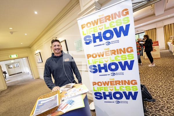 Picture by Sophie Rabey.  20-09-25.   Guernsey Electricity's second Powering Life for Less event at St Pierre Park.  
Steven Parks, Head of Customer Experience at Guernsey Electricity.