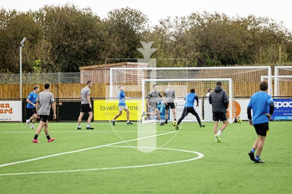 Picture by Sophie Rabey.  21-09-25.  Charity 7-a-side Football tournament at Victoria Park, raising money for Bowel Cancer Guernsey and Business Beats Cancer.