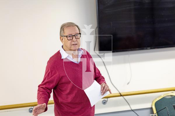 Picture by Sophie Rabey.   06-10-25.  Celebrating 5 years of Parkinsons Guernsey with speeches and cake at KGV.
Peter Neville (Parkinson's Guernsey Chair)