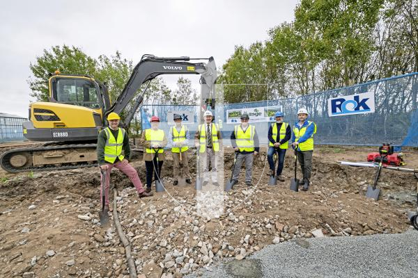 Picture by Sophie Rabey.  13-10-25.  “Spades in the ground” event at The Village at Le Murier.  Lieutenant-Governor Richard Cripwell (Patron of the charity) was there to mark the occasion.
Board members L-R Bruce MacInnes, Ed Jones, David Becker (Deloitte), Lieutenant-Governor Richard Cripwell, Gary Dovey, Steve Champion-Smith and Warren Kelly.