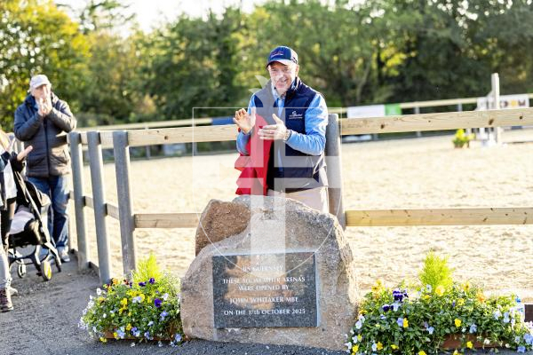 Picture by Sophie Rabey.  17-10-25.  Olympic British Equestrian John Whitaker was in Guernsey to open the new arenas at BS Guernsey, Chemin Le Roi.
