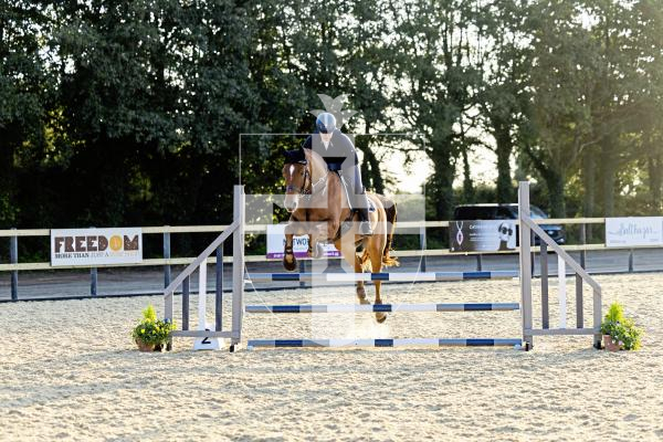 Picture by Sophie Rabey.  17-10-25.  Olympic British Equestrian John Whitaker was in Guernsey to open the new arenas at BS Guernsey, Chemin Le Roi.
Sam Gervaise-Brazier did the first jump.