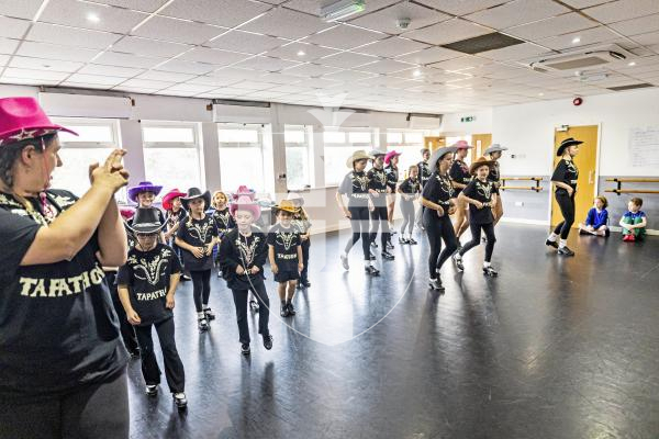 Picture by Sophie Rabey.  23-11-25.  The Academy of Dance & Theatre Arts, Houge du Pommier, took part in the Tapathon 2025.  The international tap dance event is to raise money for Children in Need and aimed break a world record.