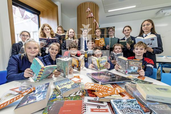 Picture by Peter Frankland. 25-11-25 Read-a-thon at Elizabeth College where students are encouraged to challenge themselves to read books while raising money for charity.