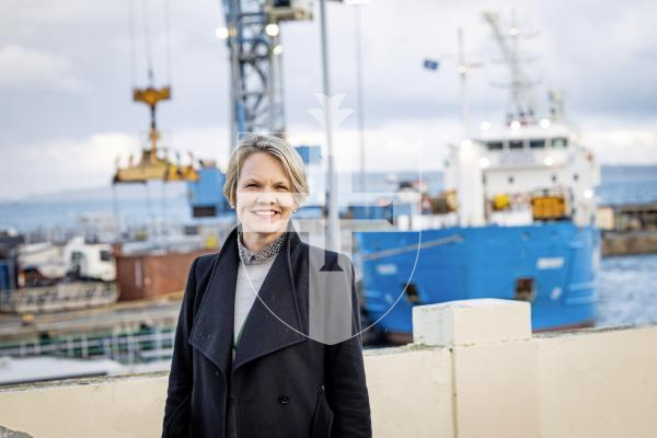 Picture by Sophie Rabey.  02-12-25.  Deputy Sasha Kazantseva-Miller on Harbour Terminal for Brittany Ferries story.