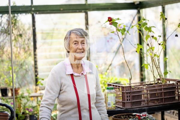 Picture by Sophie Rabey.  03-12-25.  Tattie Thompson is stepping down from Plant Heritage after 40 years involved with the organisation.