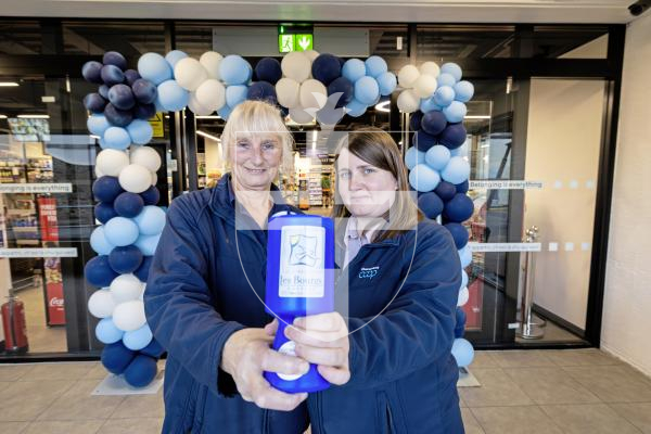 Picture by Peter Frankland. 03-12-25 Co-op at Longstore. The co-op is asking people to make a donation to Les Bourgs at the check-out which will be matched by the company.