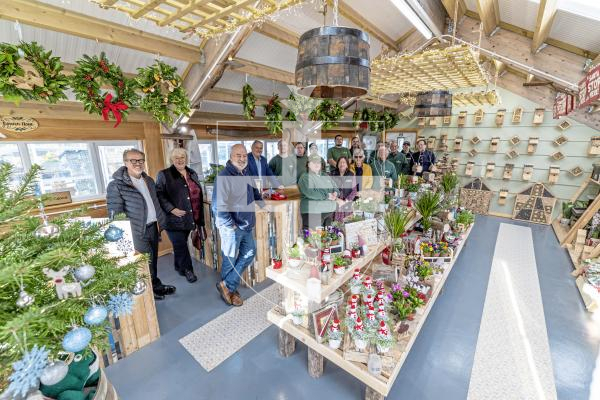 Picture by Peter Frankland. 04-12-25 Opening of new shop - The Old Potting Shed at GROW Ltd.
