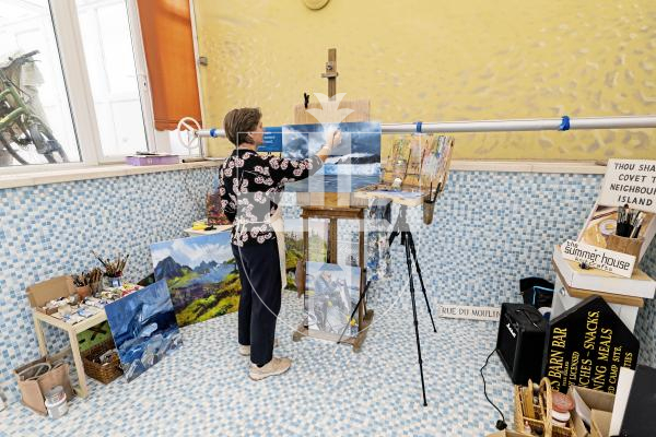 Picture by Sophie Rabey.  08-12-25.  Rosanne Guille spent 2 weeks in Alaska painting for the Artists for Nature Foundation.  Her project is titled 'The Heartbeat and Lifeblood of an Alaskan Rainforest'