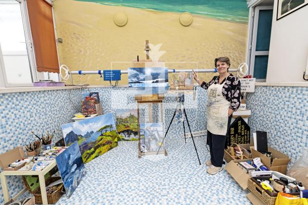 Picture by Sophie Rabey.  08-12-25.  Rosanne Guille spent 2 weeks in Alaska painting for the Artists for Nature Foundation.  Her project is titled 'The Heartbeat and Lifeblood of an Alaskan Rainforest'