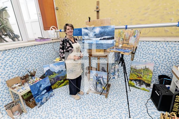 Picture by Sophie Rabey.  08-12-25.  Rosanne Guille spent 2 weeks in Alaska painting for the Artists for Nature Foundation.  Her project is titled 'The Heartbeat and Lifeblood of an Alaskan Rainforest'