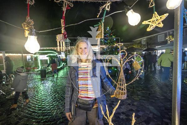 Picture by Peter Frankland. 08-12-25 Saumarez Park Courtyard Christmas event run by the National Trust. Rae Bearder of Rae's Willow Craft was selling her goods at the event.